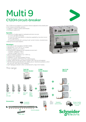 Multi 9 C120H circuit breaker